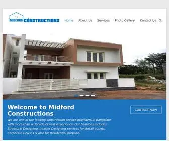 Midfordconstructions.com(Leading Residential Building Contractors in Bangalore) Screenshot