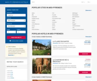 Midi-Pyrenees-Hotels.com(Midi-Pyrenees hotels & apartments, all accommodations in Midi-Pyrenees) Screenshot