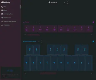 Midi.city(Free online synth instrument) Screenshot