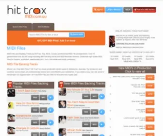 Midi.com.au(MIDIfiles and Backing Tracks for Performers) Screenshot