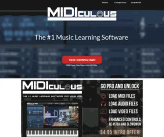 Midiculous.com(MIDIculous 4 FREE Player) Screenshot