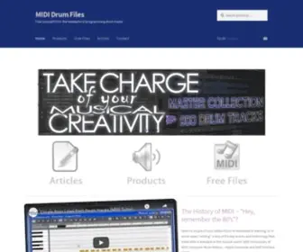Mididrumfiles.com(Home of the best MIDI Drum Beats on the planet. Designed for) Screenshot