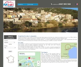 Midiestates.com(Languedoc Property) Screenshot