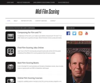 Midifilmscoring.com(Midi Film Scoring) Screenshot