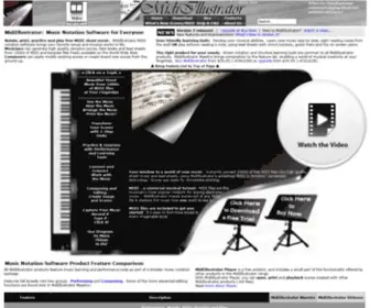 Midiillustrator.com(MidiIllustrator music notation software) Screenshot