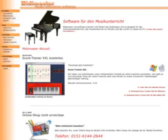 Midimaster.de(Midimaster Music Education Software) Screenshot