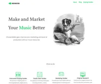 Midination.com(Reviews and Guides for Buying Musical Gear) Screenshot