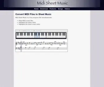 Midisheetmusic.com(Midi sheet music) Screenshot