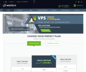 Miditech.com(Windows VPS Hosting India) Screenshot