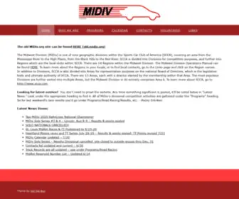 Midiv.org(Midwest Division SCCA) Screenshot