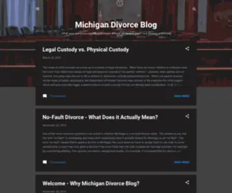 Midivorceblog.com(Michigan Divorce Blog) Screenshot