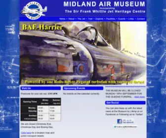 Midlandairmuseum.co.uk(Midland Air Museum) Screenshot