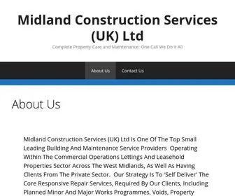 Midlandconstructionservicesukltd.com(Midland Contruction Services UK Ltd) Screenshot