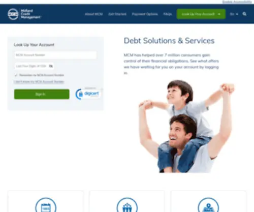 Midlandcredit.com(Midland Credit Management) Screenshot