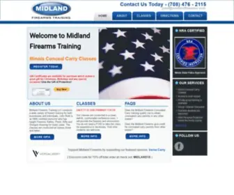 Midlandfirearms.com(Midland Firearms Training) Screenshot