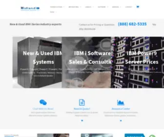 Midlandinfosys.com(IBM i Series New & Used Systems hardware and software) Screenshot