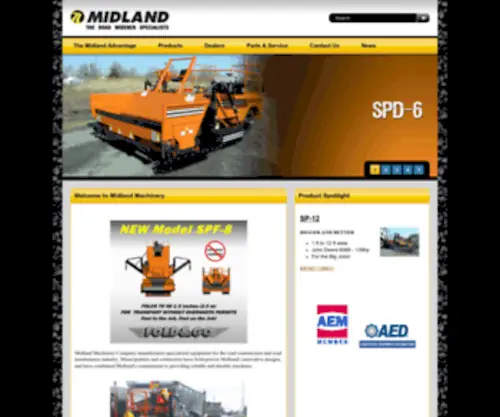 Midlandmachinery.com(Midland Machinery) Screenshot