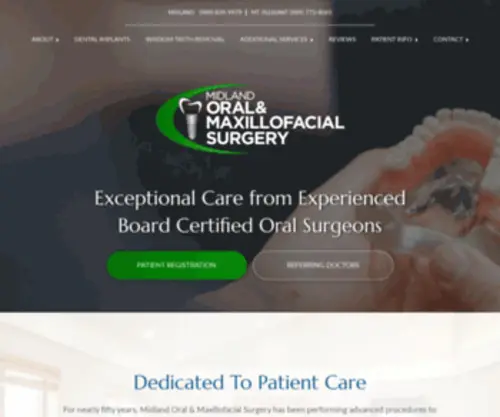 Midlandomfs.com(Midland Oral & Maxillofacial Surgery) Screenshot