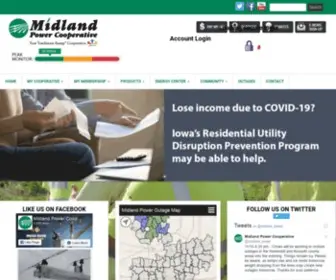 Midlandpower.com(Midland Power Cooperative) Screenshot