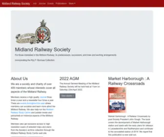 Midlandrailway.org.uk(Midland Railway Society) Screenshot