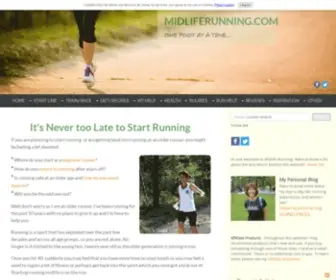 Midliferunning.com(How to Start Running as an Older Runner) Screenshot