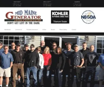 Midmainegenerator.com(Residential generator repair) Screenshot