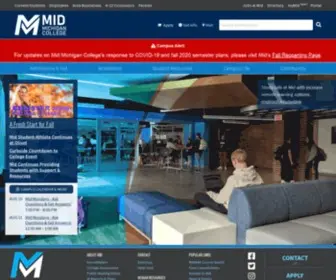 Midmich.edu(Mid Michigan College) Screenshot
