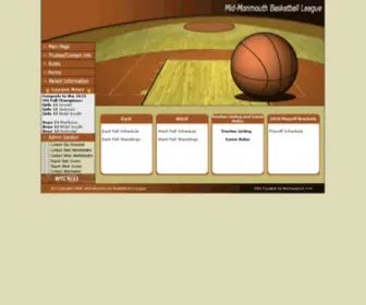 Midmonbl.org(Mid-Monmouth Basketball League) Screenshot