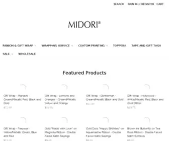 Midoriribbon.com(Ribbon, Gift Wrap, Custom Printing Ribbon) Screenshot