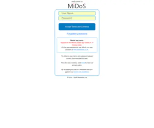 Midosweb.co.uk(By Intuiti Solutions) Screenshot