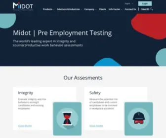 Midot.com(Pre Employment Testing) Screenshot