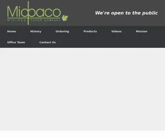 Midpaco.com(Midland Paper) Screenshot