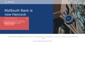Midsouthbank.com(Community bank) Screenshot