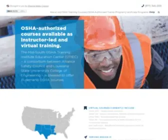 Midsouthoti.org(Mid-South OSHA Training Institute) Screenshot