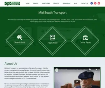 Midsouthtransport.com(Mid South Transport Inc. was established in 1982. Our corporate office) Screenshot