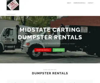 Midstatecarting.com(Waste Management) Screenshot