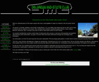 Midstatedmc.com(Mid-State DeLorean Club) Screenshot