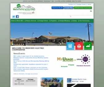 Midstateelectric.coop(Midstate Electric Cooperative) Screenshot