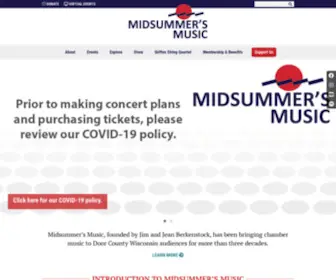 Midsummersmusic.com(Midsummer's Music) Screenshot