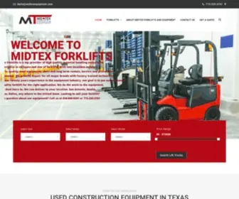 Midtexequipment.com(Mid Tex Fork Lifts and Equipment LLC) Screenshot