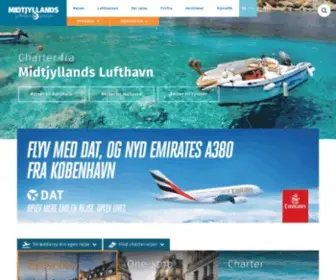 MidtjYllandslufthavn.dk(Midtjyllands Lufthavn) Screenshot