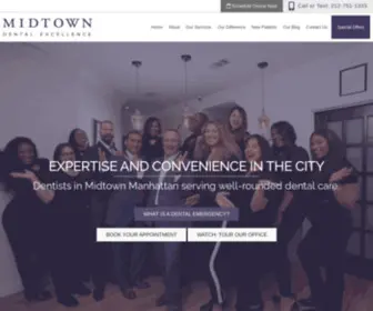 Midtowndentalexcellence.com(Dentist Midtown Manhattan) Screenshot