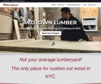 Midtownlumber.com(Custom Cut Wood In NYC) Screenshot