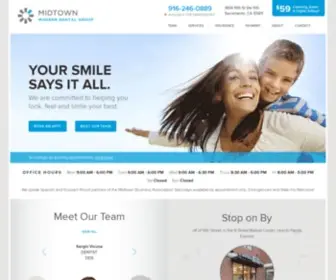 Midtownmoderndentalgroup.com(Sacramento Family Dentistry) Screenshot