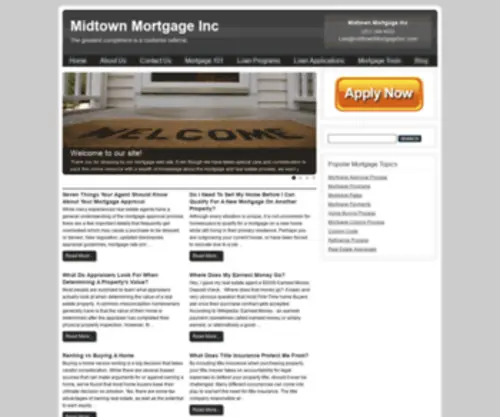 Midtownmortgageinc.com(Midtown Mortgage Inc) Screenshot