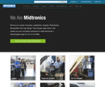 Midtronics.com(Advancing Battery Management) Screenshot