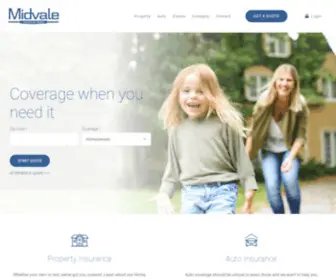 Midvaleinsurance.com(Midvale Insurance Program) Screenshot