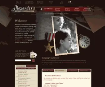 Midwayfuneralhome.com(Alexander's Midway Funeral Home) Screenshot