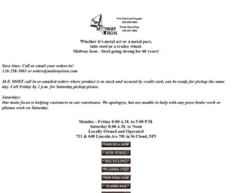 Midwayiron.com(Midway Iron Mobile) Screenshot