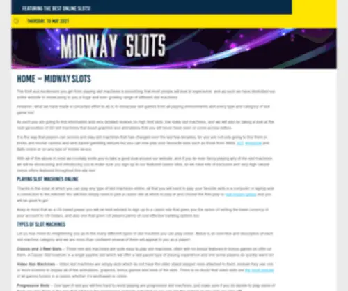 Midwayslots.com(Midway Slots) Screenshot